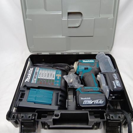 MAKITA マキタ インパクトドライバ TD161DRGX ブルー 程度A 充電器・充電池2個付 コードレス式 14.4v 6.0Ah 38477 美品 TD161DRGX ブルー