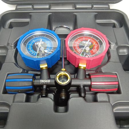 イチネンTASCO ゲージマニホールド イチネンTASCO TB122TA ケース付 美品 TB122TA