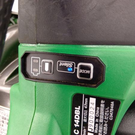 HiKOKI ハイコーキ C14DBL 丸のこ グリーン 本体のみ コードレス式 14.4v J900024 使用感有 C14DBL グリーン