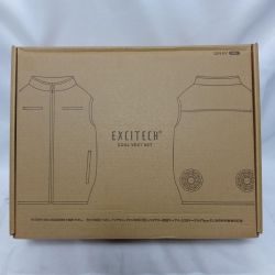 Excitech ファン付きベスト exci-cv-set-001 ライトグレー 程度A 付属品完備 美品 exci-cv-set-001 ライトグレー Aランク