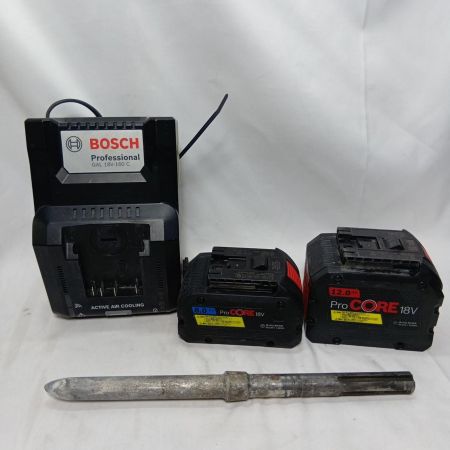 BOSCH ボッシュ ハンマドリル GBH18V-45C ネイビー 程度B 充電器・充電池2個・ケース付 コードレス式 使用感有 GBH18V-45C ネイビー