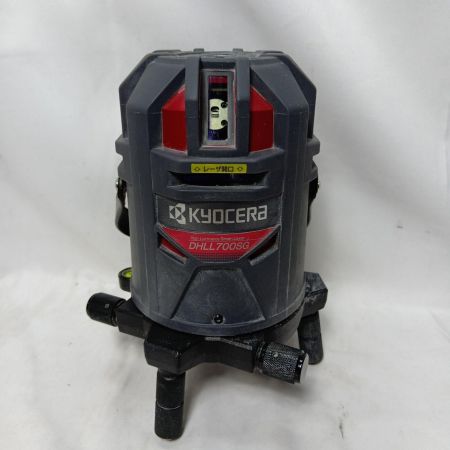 KYOCERA キョウセラ レーザー墨出し器 DHLL700SG ブラック×レッド 程度C 付属品完備 使用感有 公正なし DHLL700SG ブラック×レッド