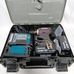 MAKITA マキタ インパクトドライバTD172DGXAP パープル 充電器・充電池2個付 コードレス式 18v 6.0Ah 4/0/0 4/0/0 38039 キズ・ヨゴレ有 TD172DGXAP パープル Bランク