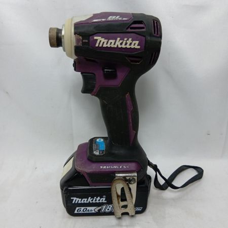 MAKITA マキタ インパクトドライバTD172DGXAP パープル 充電器・充電池2個付 コードレス式 18v 6.0Ah 4/0/0 4/0/0 38039 キズ・ヨゴレ有 TD172DGXAP パープル