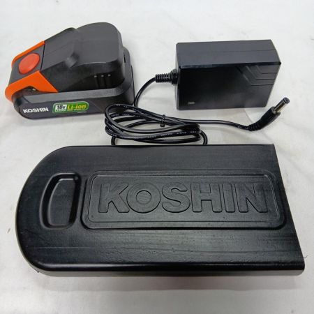 KOSHIN チェーンソー SCS-1820 程度B 充電器・充電池1個付 コードレス式 18v 2.0Ah 240520006 使用感有 SCS-1820