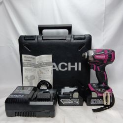 HITACHI 日立 インパクトドライバ WH18DDL2 ショッキングピンク 充電器・充電池2個・ケース付 コードレス式 18v 064574 使用感有 WH18DDL2 ショッキングピンク Bランク