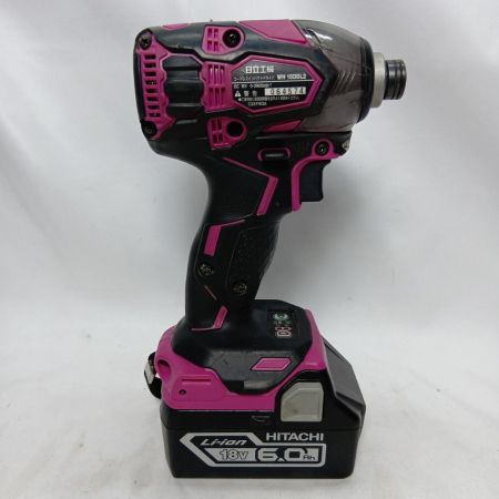HITACHI 日立 インパクトドライバ WH18DDL2 ショッキングピンク 充電器・充電池2個・ケース付 コードレス式 18v 064574 使用感有 WH18DDL2 ショッキングピンク