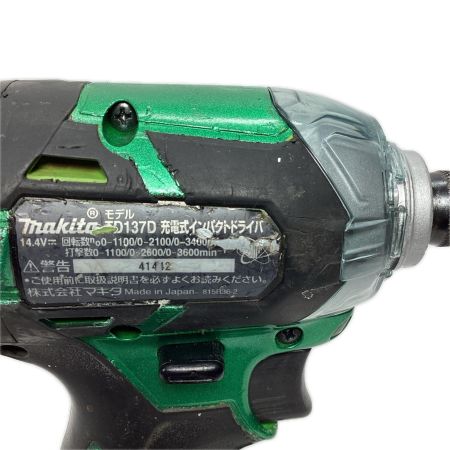 MAKITA マキタ インパクトドライバ TD137D 充電器・充電池1個・ケース付 コードレス式 14.4v 41442 使用感有 TD137D