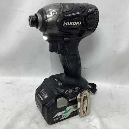 HiKOKI ハイコーキ インパクトドライバ 充電器・充電池2個・ケース付 コードレス式 WH36DA ブラック
