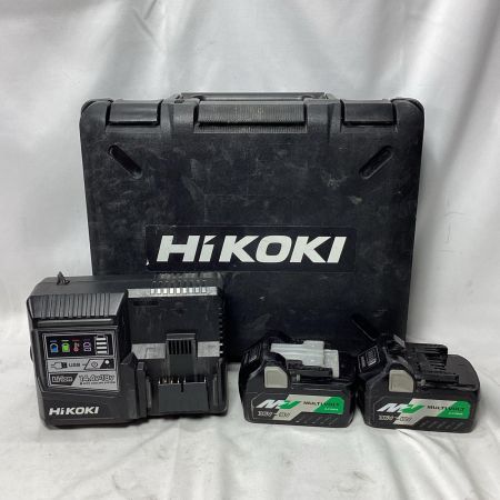 HiKOKI ハイコーキ インパクトドライバ 充電器・充電池2個・ケース付 コードレス式 WH36DA ブラック