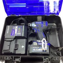 HITACHI 日立 インパクトドライバ 充電器・充電池1個・ケース付 コードレス式 18v  WH18DDL2 ブルー Bランク