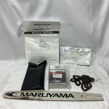 MARUYAMA チェーンソー 付属品完備 2サイクル MCZ375-1 レッド