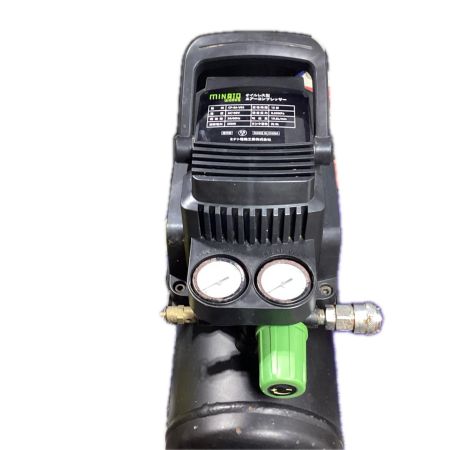 MINATO コンプレッサー 傷や錆あり CP-8A-V03 ブラック×黄緑