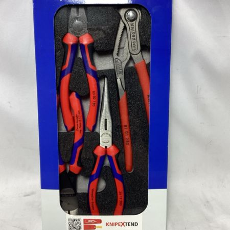 KNIPEX クニペックス プライヤー 未使用品 付属品完備 セット品 002001V15 レッド×ネイビー