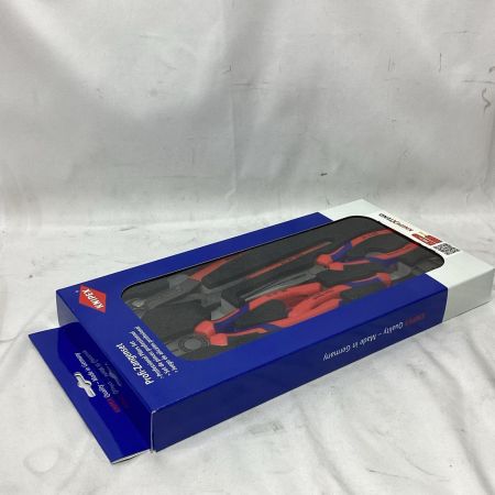 KNIPEX クニペックス プライヤー 未使用品 付属品完備 セット品 002001V15 レッド×ネイビー