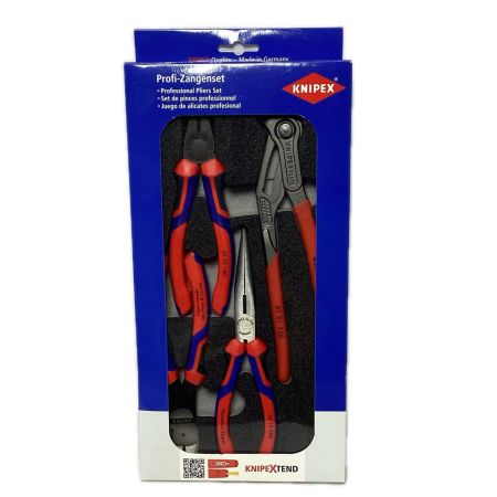 KNIPEX クニペックス プライヤー 未開封品 付属品完備 セット品 002001V15 レッド×ネイビー