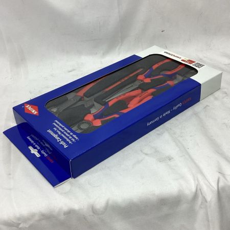 KNIPEX クニペックス プライヤー 未開封品 付属品完備 セット品 002001V15 レッド×ネイビー