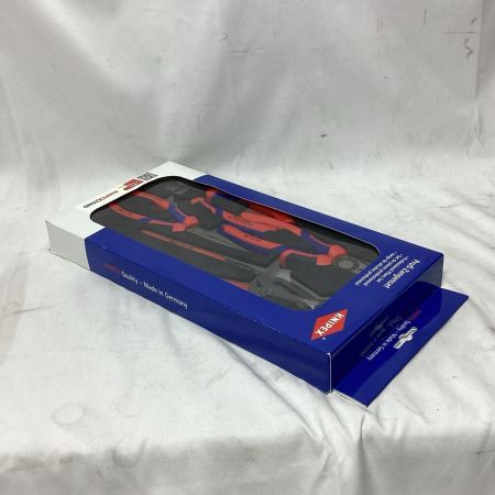KNIPEX クニペックス プライヤー 未開封品 付属品完備 セット品 002001V15 レッド×ネイビー