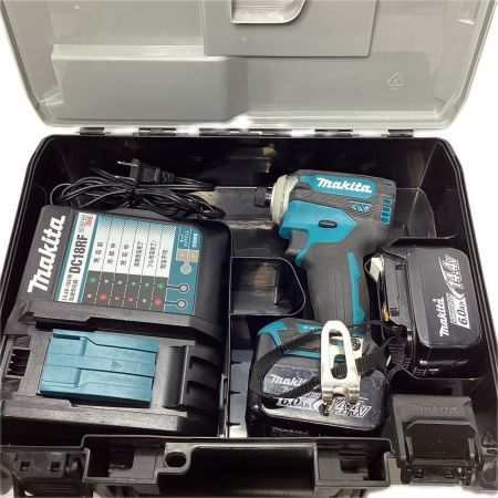 MAKITA マキタ インパクトドライバ 充電器・充電池2個・ケース付 コードレス式 14.4v 美品  TD161DRGX ブルー