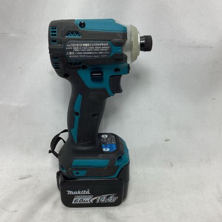 MAKITA マキタ インパクトドライバ 充電器・充電池2個・ケース付 コードレス式 14.4v 美品  TD161DRGX ブルー