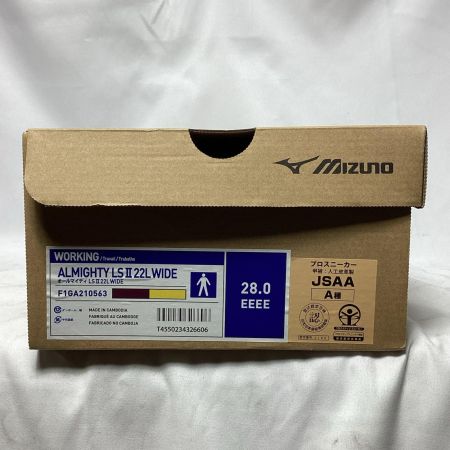 MIZUNO ミズノ 安全靴 未使用品 本体のみ 28.0㎝ LSII 22 L レッド×ゴールド