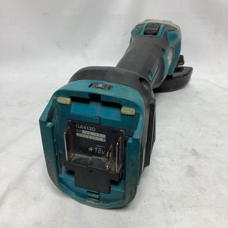 MAKITA マキタ グラインダー 充電池1個付 コードレス式 100mm 18v 6.0Ah GA412D ブルー