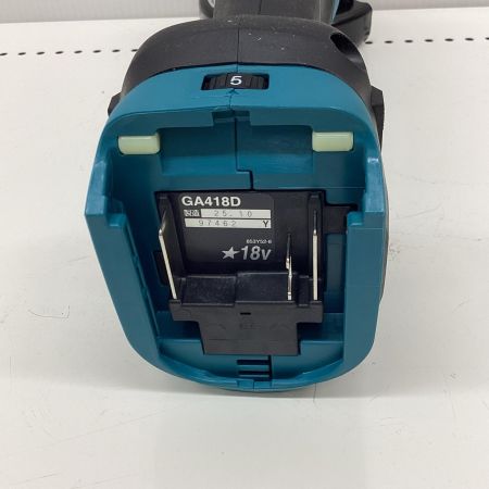 MAKITA マキタ 中古A GA418DZ 18V 100mm充電式ディスクグラインダ 本体のみ