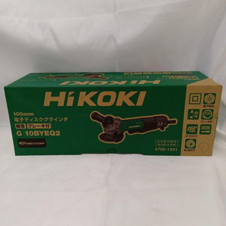 HiKOKI ハイコーキ G10BYEQ2 ブレーキ付き電子ディスクグラインダ 径100ｍｍ  未使用 アグレッシブグリーン
