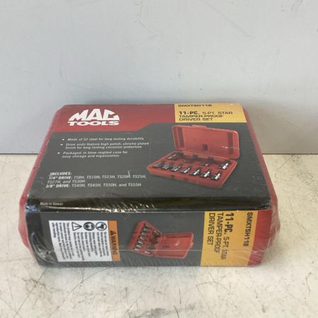 MAC TOOLS マック MAC TOOLS マックツールズ SMXTSH11B 11Pc. 5Pt. 星形タンパープルーフソケットセット 未使用