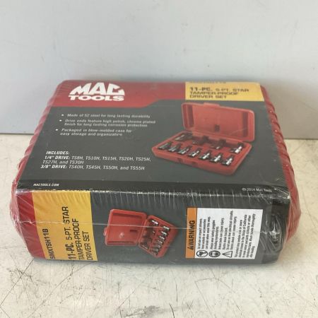MAC TOOLS マック MAC TOOLS マックツールズ SMXTSH11B 11Pc. 5Pt. 星形タンパープルーフソケットセット 未使用