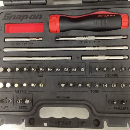 Snap-on スナップオン SGDMRC44FR 44PC Snap-on ラチェット ドライバー マスターセット レッド ビット