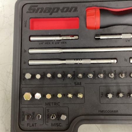 Snap-on スナップオン SGDMRC44FR 44PC Snap-on ラチェット ドライバー マスターセット レッド ビット