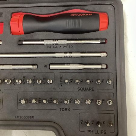 Snap-on スナップオン SGDMRC44FR 44PC Snap-on ラチェット ドライバー マスターセット レッド ビット