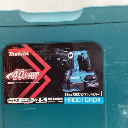 MAKITA マキタ HR001GRDX 充電式ハンマドリル40VMax 28mm/ハツリ可 SDS+ バッテリ充電器付
