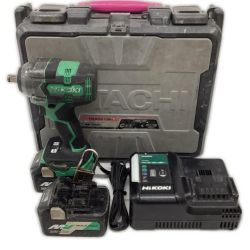 HiKOKI(ハイコーキ) 18V コードレスインパクトレンチ WR18DH(2XPZ) バッテリー×2、充電器、ケース付き Bランク