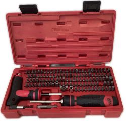 TAC TOOLS SBDR123SA 123Pc. マックグリップ ラチェッティング 1/4""ヘックスビットドライバーセット Bランク