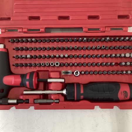 TAC TOOLS SBDR123SA 123Pc. マックグリップ ラチェッティング 1/4""ヘックスビットドライバーセット