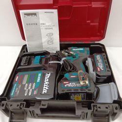 MAKITA マキタ インパクトレンチ 程度B 充電器・充電池2個・ケース付  TW004GRDX ブルー Bランク