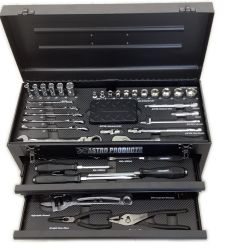 ASTRO PRODUCTS アストロプロダクツ 程度B ツールセット マットブラック ミリ (76点組) TS203 ブラック Bランク