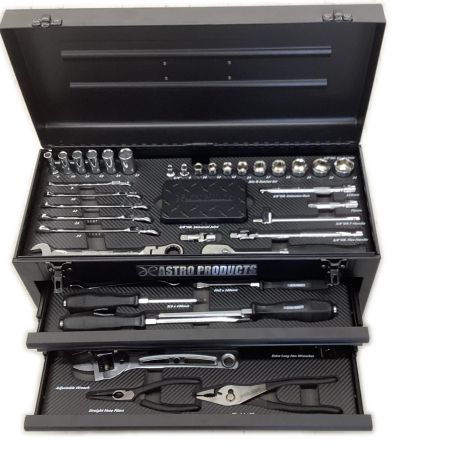ASTRO PRODUCTS アストロプロダクツ 程度B ツールセット マットブラック ミリ (76点組) TS203 ブラック