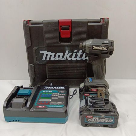 MAKITA マキタ 充電式インパクトドライバ 度C 充電器・充電池2個・ケース付 キズ・ヨゴレ有 TD002G ブラック