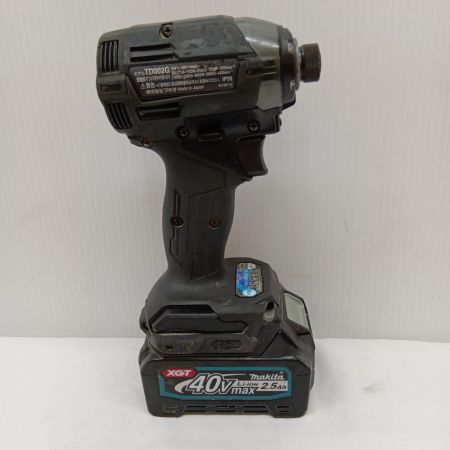MAKITA マキタ 充電式インパクトドライバ 度C 充電器・充電池2個・ケース付 キズ・ヨゴレ有 TD002G ブラック