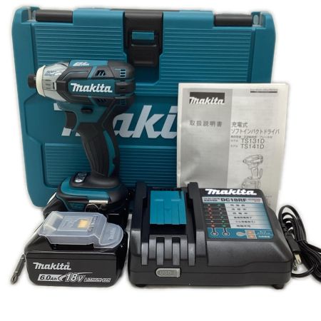 MAKITA マキタ 18V 充電式ソフトインパクトドライバ バッテリー×2、充電器、ケース付き TS141DRGX