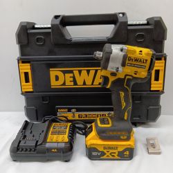DEWALT インパクトレンチ 程度C 充電器・充電池1個・ケース付 コードレス式 18v 4.0Ah DCF921M1 イエロー Cランク