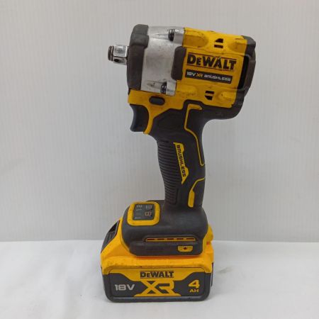 DEWALT インパクトレンチ 程度C 充電器・充電池1個・ケース付 コードレス式 18v 4.0Ah DCF921M1 イエロー