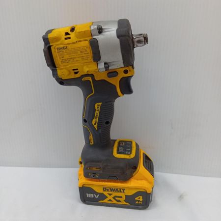 DEWALT インパクトレンチ 程度C 充電器・充電池1個・ケース付 コードレス式 18v 4.0Ah DCF921M1 イエロー