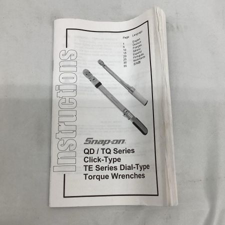 Snap-on スナップオン トルクレンチ  程度B ケース付  70～350 N・m  QD3RN350A
