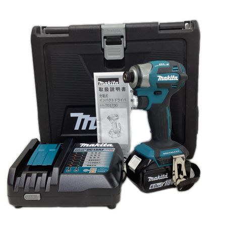 MAKITA マキタ インパクトドライバ 程度A 充電器・充電池1個・ケース付 コードレス式 18v 6.0Ah  TD173DRGX ブルー
