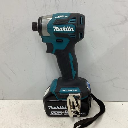 MAKITA マキタ インパクトドライバ 程度A 充電器・充電池1個・ケース付 コードレス式 18v 6.0Ah  TD173DRGX ブルー