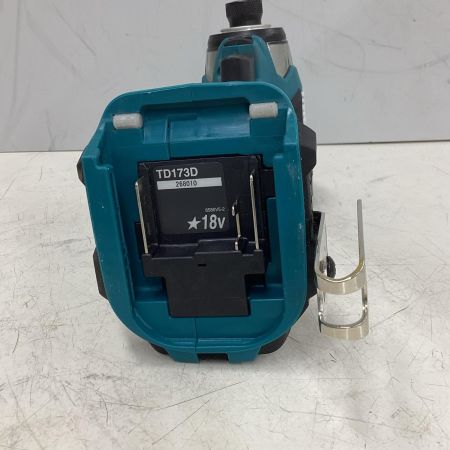 MAKITA マキタ インパクトドライバ 程度A 充電器・充電池1個・ケース付 コードレス式 18v 6.0Ah  TD173DRGX ブルー